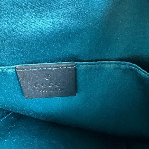 GUCCI Ophidia suede and patent leather crossbody bag, brown and black - Picture 3 of 6